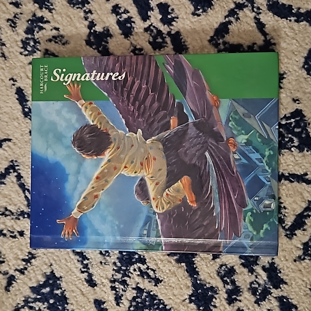 Vintage 1991 3rd Grade Harcourt Brace "Wings" Textbook